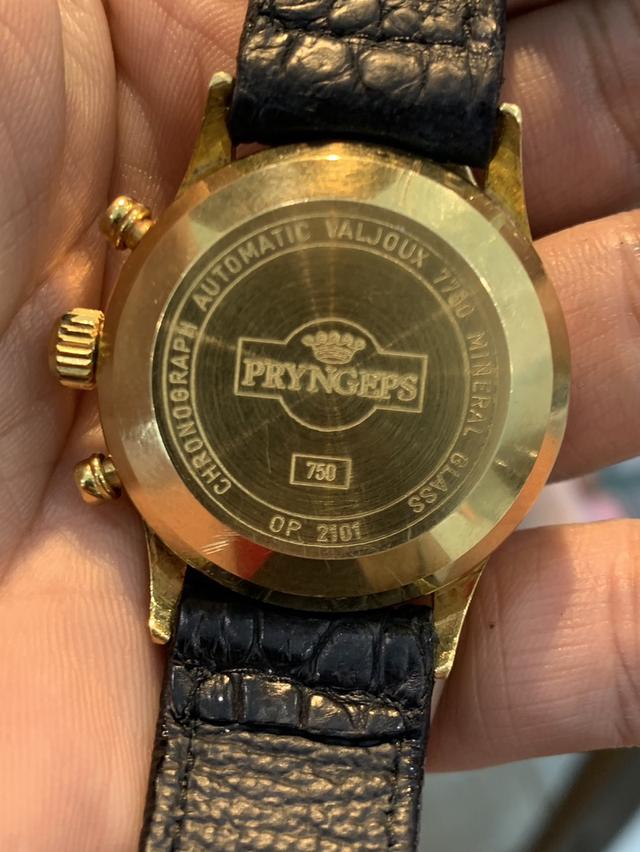ðŊāļāļēāļŽāļīāļāļē PRYNGEPS LE MANS Chronograph 18k Solid Gold