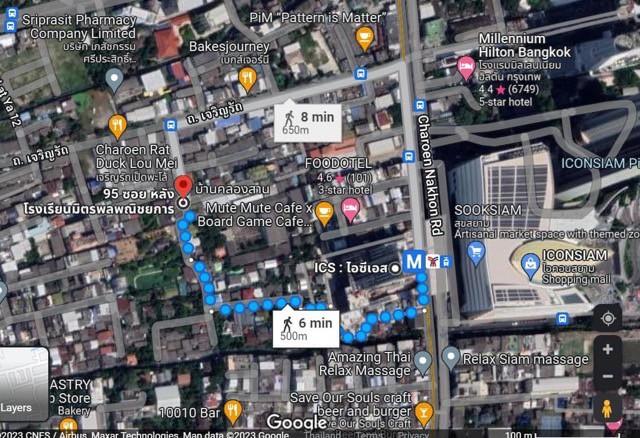 ให้เช่าบ้านเดี่ยวทรงต่างระดับ 4 ชั้น เนื้อที่ 1ไร่ครึ่ง ใกล้ icon Siam  มีพื้นที่สวนร่มรื่นรอบบ้าน เหมาะทำร้านอาหาร cafe Home office studio   8