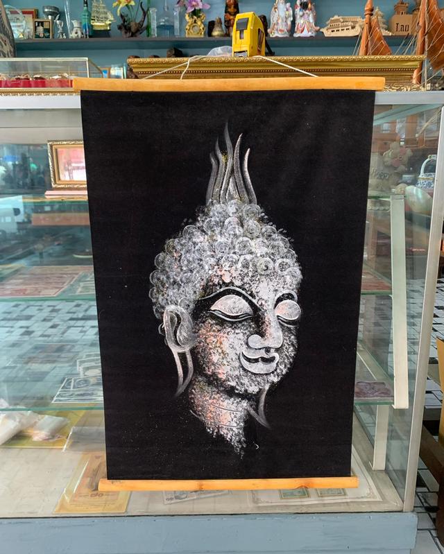 ภาพเขียน บนผืนผ้า ภาพเขียนพระพุทธ 6