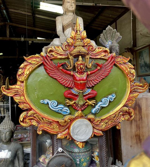 ซุ้มพญาครุฑ ซุ้มครุฑ ขนาด100ซม พญาครุฑแขวนผนัง