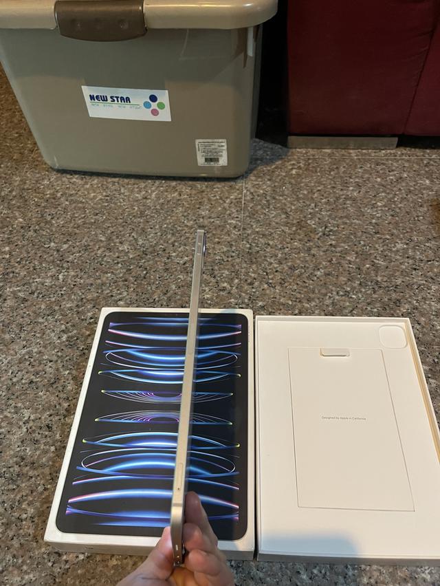 ขายiPadPro11นิ้วM2สีหายากSilver128กิ๊กWifi Celluer ใส่ซิมได้ยกกล่องไร้รอยใช้งานดีถูกๆ 6