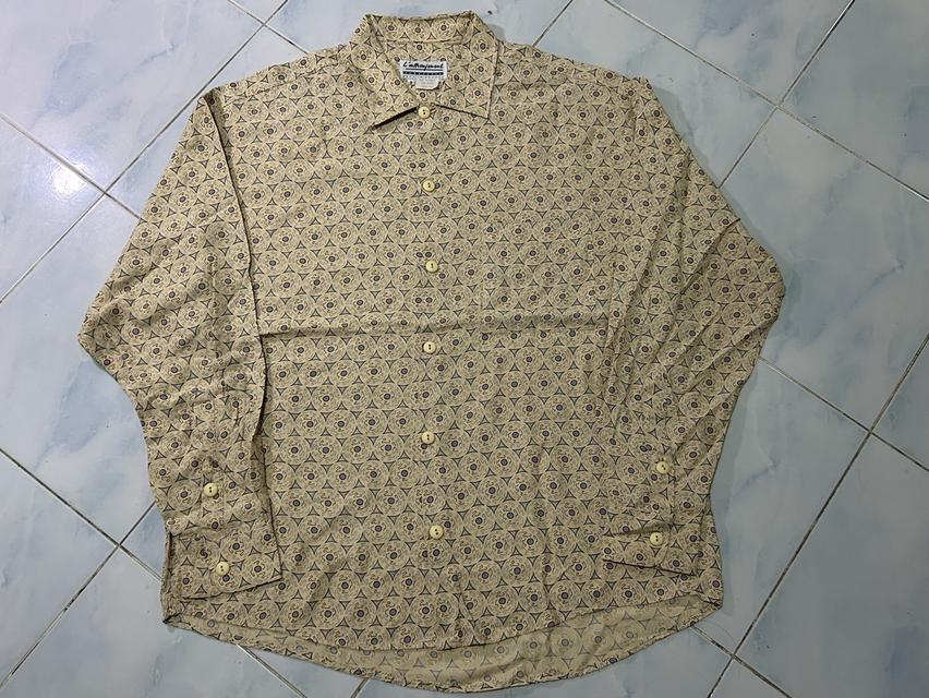 เสื้อเชิ้ตวินเทจ 90s L'attonnement AMBROZZIO - Baroque Medallion Shirt งานหายาก Made in France