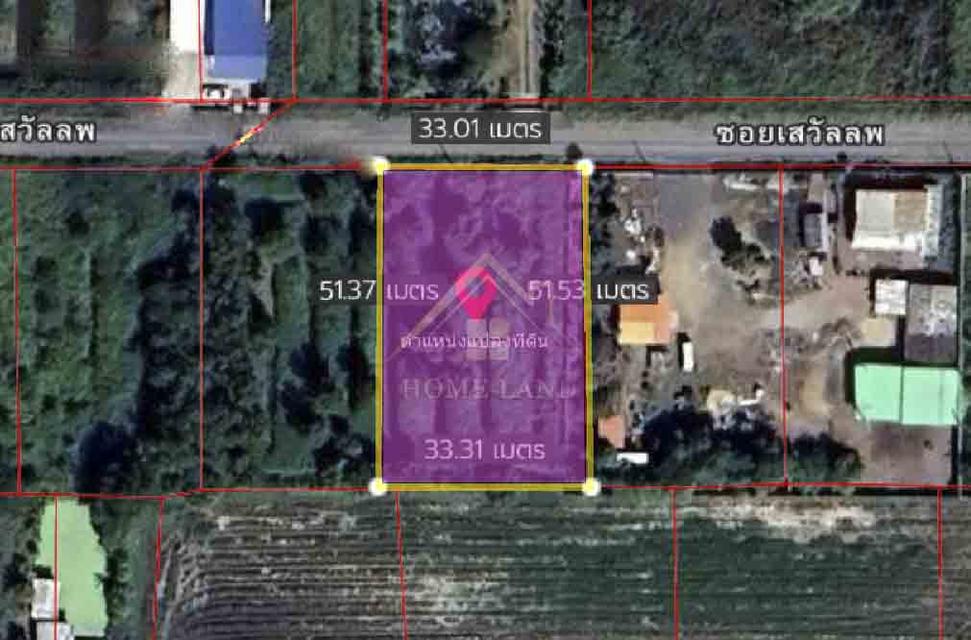 ที่ดินเปล่า 1 ไร่ ซอย เสวัลลพ คลองหก ปทุมธานี 1