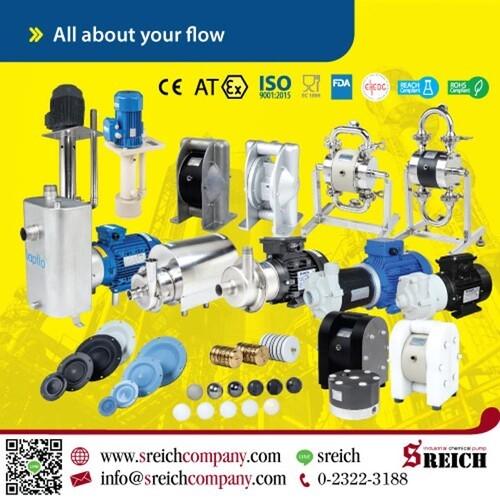 ตัวแทนจัดจำหน่ายปั๊ม diaphragm pump Tapflo ปั๊มสูบส่งของเหลวคุณภาพจากสวีเดน