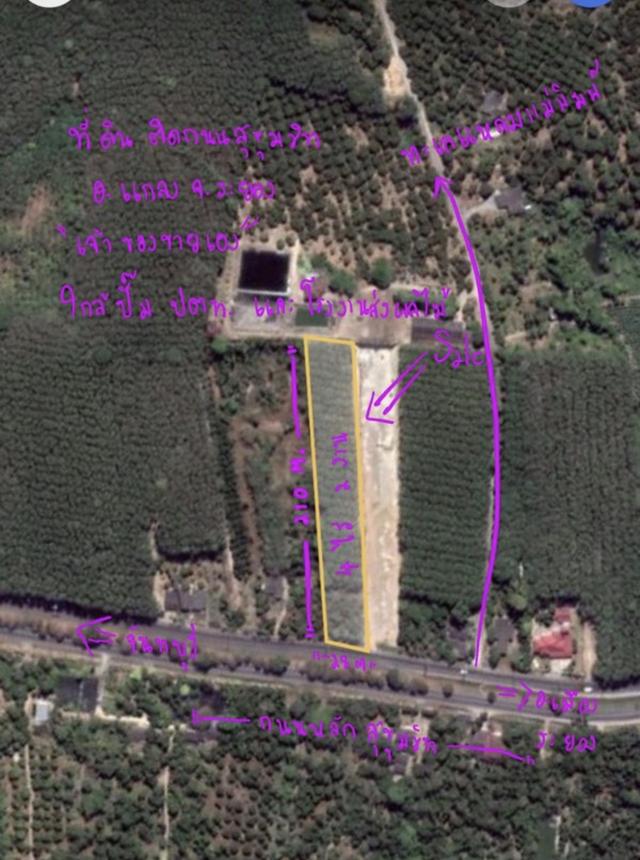 ที่ดิน อ.แกลง ติดถนนสุขุมวิท 4