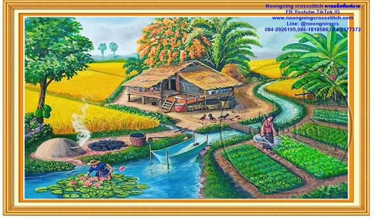 ร้าน Noongning Cross stitch ครอสติสพิมพ์ลาย จำหน่ายอุปกรณ์ครอสติส ภาพติดเพชร64 1