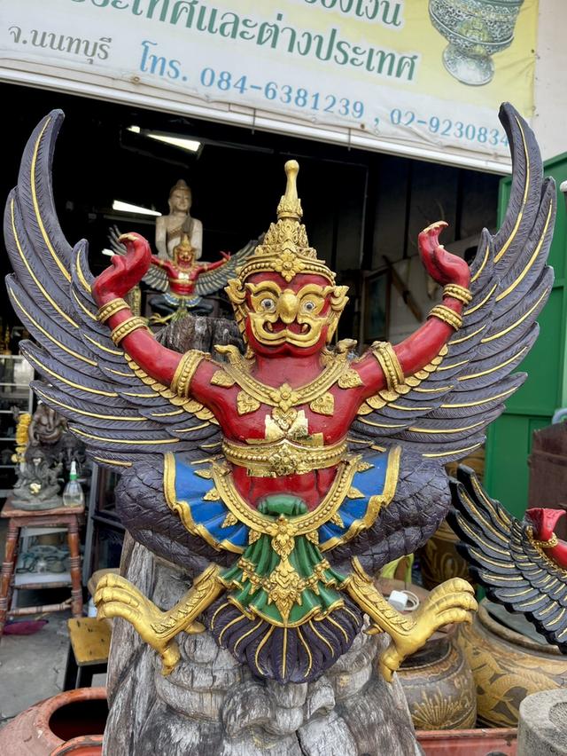 พญาครุฑหน้าดุ ขนาด65ซม ครุฑสุบรรณ แขวนผนัง