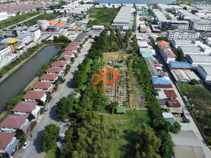 ขายที่ดินทำเลทอง ซอยกิ่งแก้ว 25/1 – ใกล้นิคมเจโม – หน้ากว้าง 47 เมตร – 13 ไร่ 2 งาน 7 วา 12