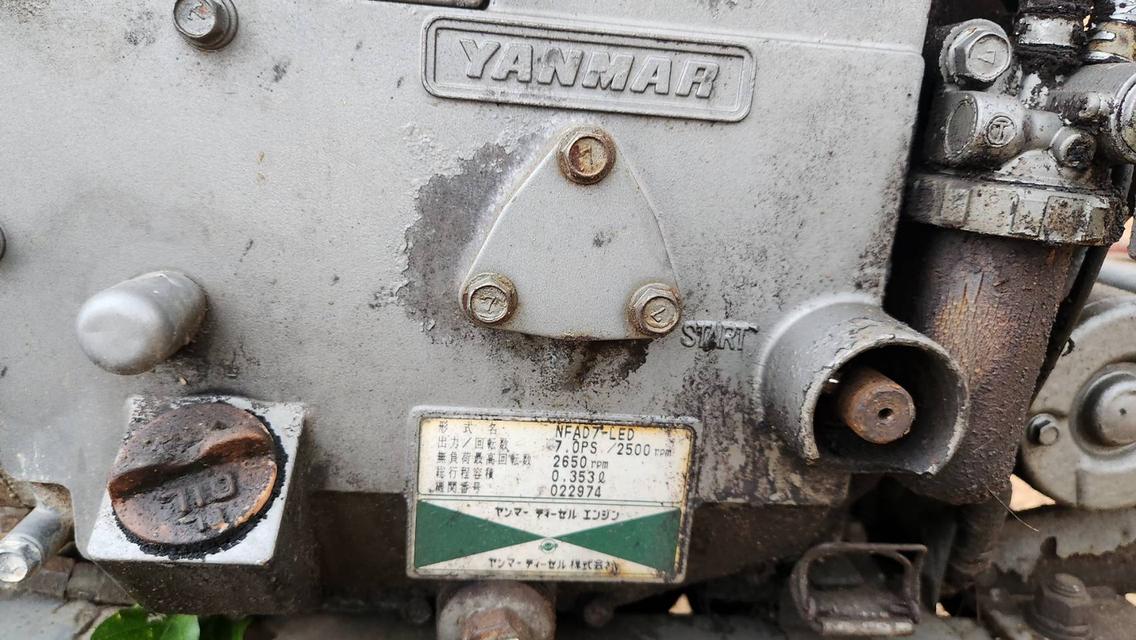 รถไถนา แทรกเตอร์ เดินตาม YANMAR 7 แรง เก่าญี่ปุ่นแท้ เดิมๆ ไม่เคยใช้งานในไทย ดีเซล สตาร์ท 2 ระบบ 8