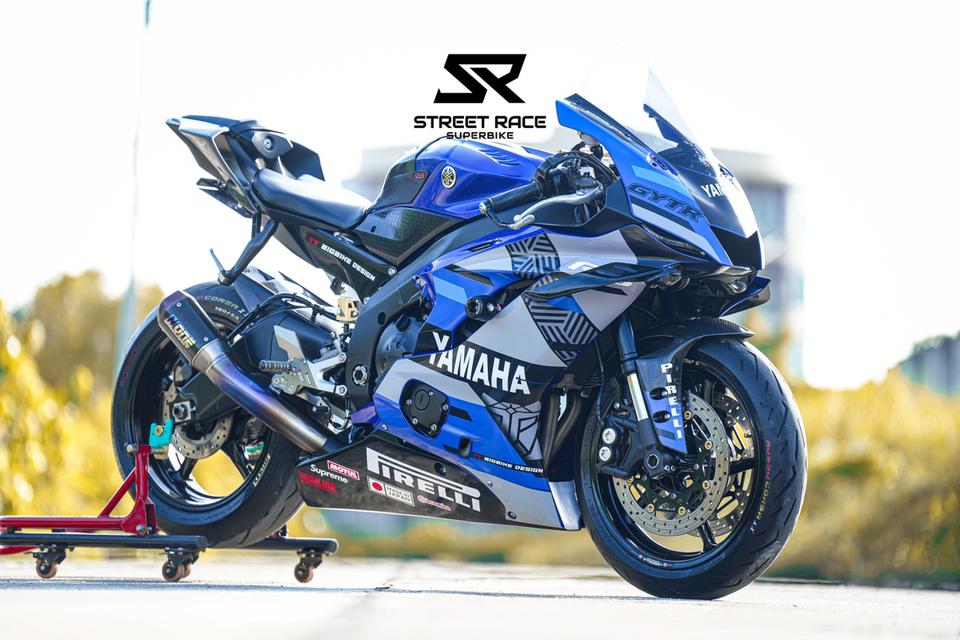 2021 Yamaha yzf-r6 น้ำเงิน รถปี 2021 รถสวย มือเดียว ของแต่งท่วมๆ 5
