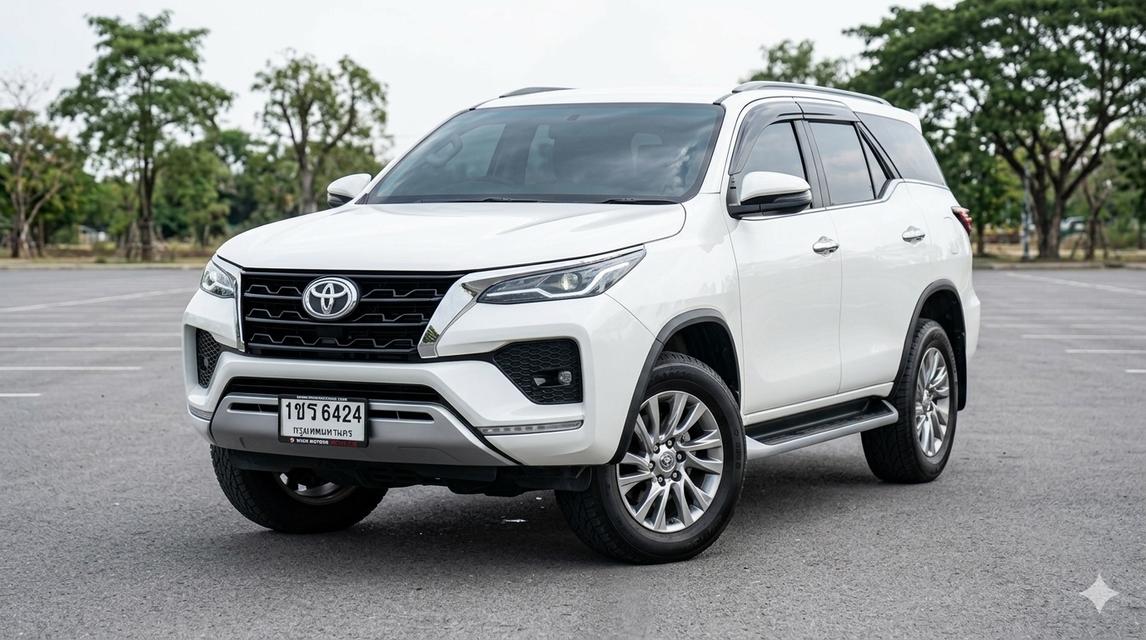 รถสวย มือเดียว ป้ายแดง 🚗 Toyota Fortuner 2.4 V 2WD AT ปี 2021