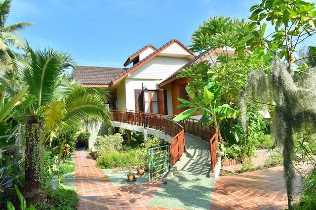 ขายบ้านพร้อมที่ดิน ติดคลอง ติดตลาดท่าคา อัมพวา วิวธรรมชาติ 1