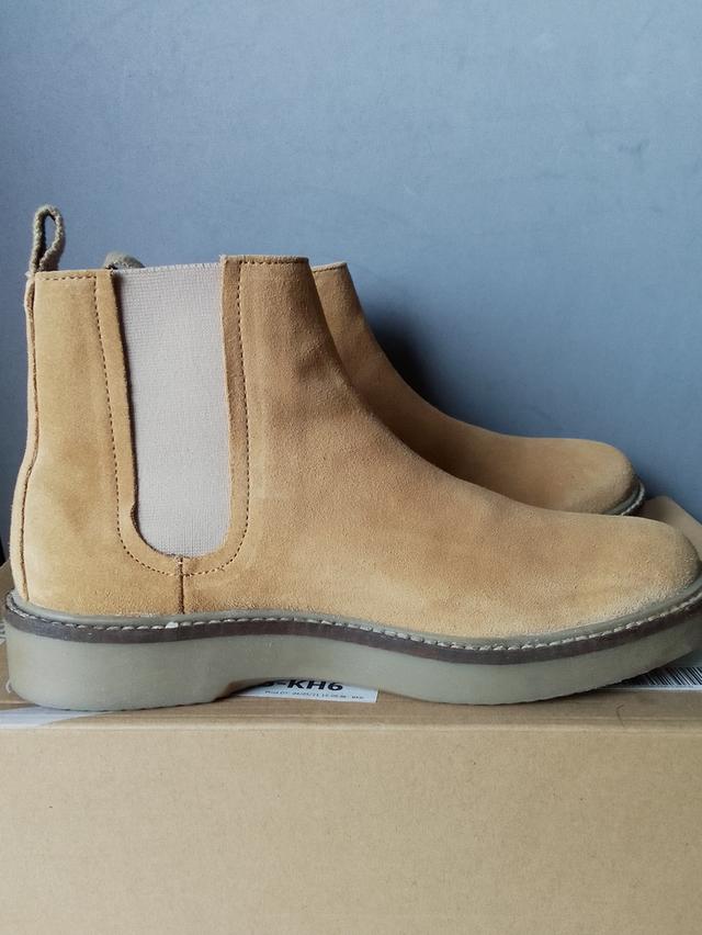Zara รองเท้าบู้ท หนังกลับ PU สภาพดี