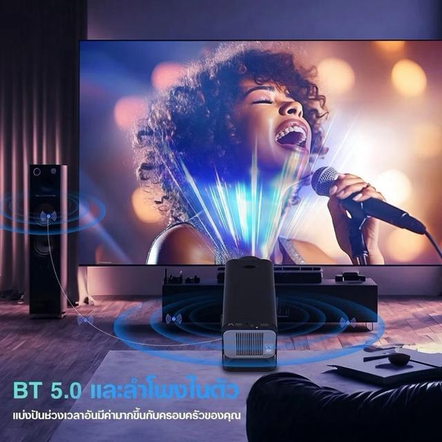 Projecter HY320 mini 4K ใหญ่ถึง 150 นิ้ว รูปที่ 5