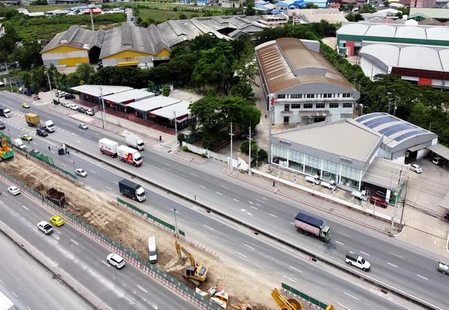 ขายที่ดิน ติดถนนพระราม 2 ตรงข้ามเซ็นทรัลมหาชัย เนื้อที่ 9 ไร่ พร้อมโรงงาน