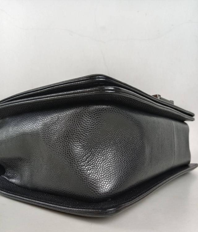 กระเป๋าชาแนล Chanel boy 10" Caviar RHW holo25 Very good condition FULLSET รูปที่ 10