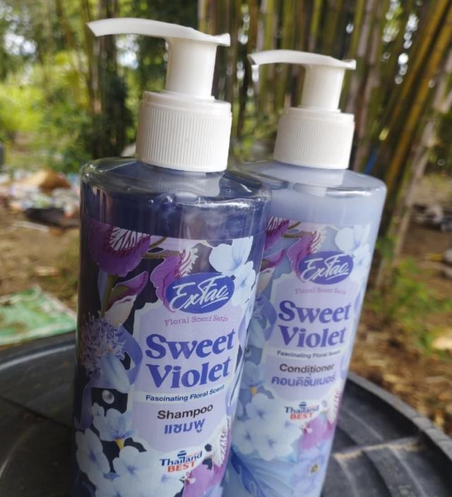 EXFAC Shampoo Sweet Violet แชมพูสระผม กลิ่นหอมติดทน