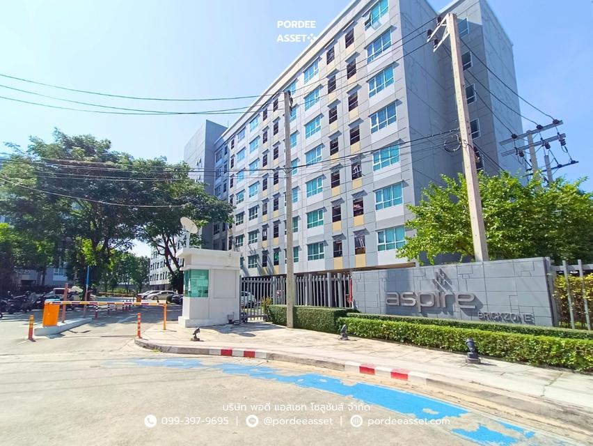 คอนโด แอสปาย สาทร-ตากสิน (บริคโซน) "ห้องมุม" ขนาด 28 ตร.ม. ใกล้รถไฟฟ้า BTS สถานีวุฒากาศ ถ.ราชพฤกษ์ บางค้อ จอมทอง กทม. : Aspire Sathorn-Taksin (Brick Z 18
