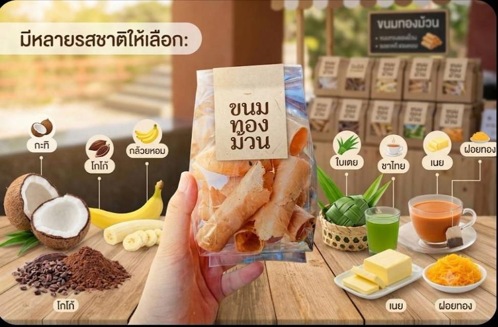 ทองม้วน ทองตะเกียบ ทองก้อน ทองพับ ทองจีบ รูปย่อยที่ 2
