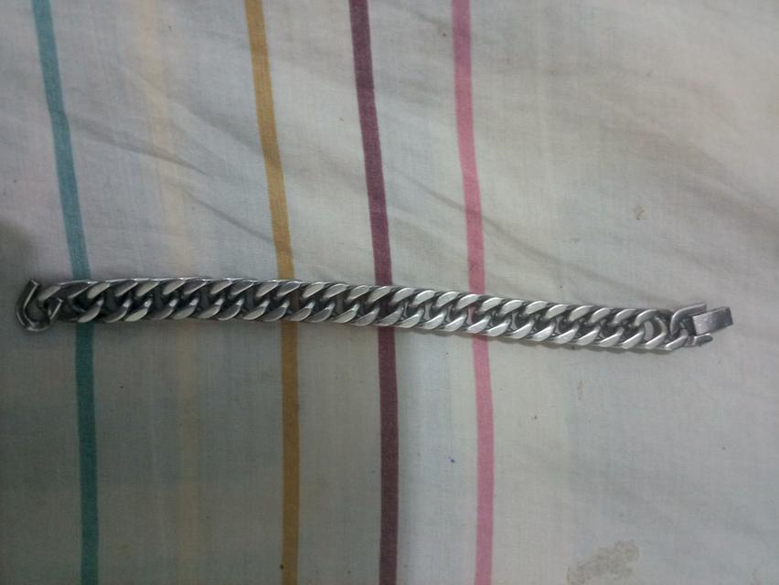 กำไลข้อมือ เงินแท้ แบบหนา รูปที่ 2