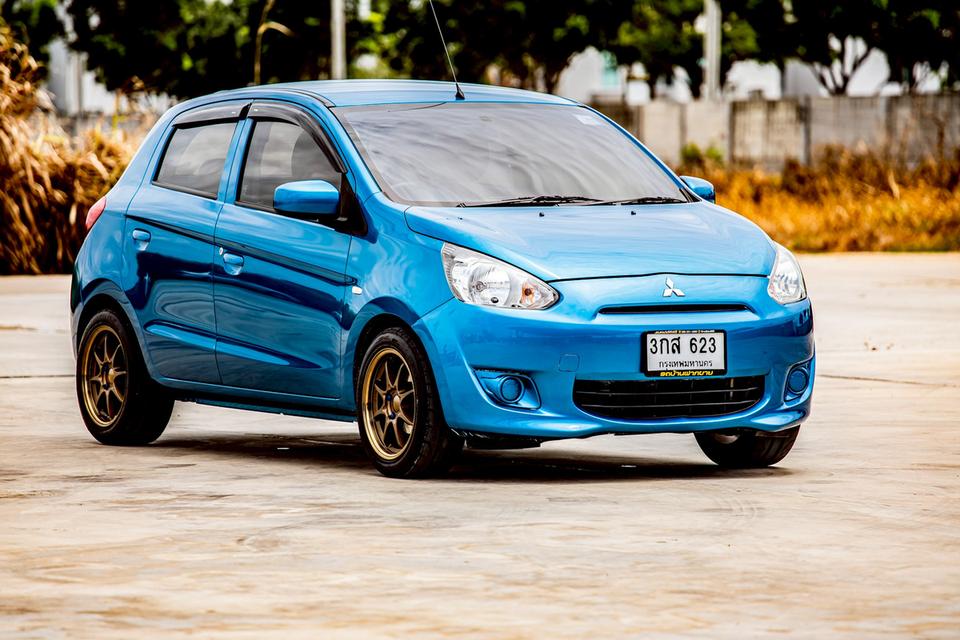 Mitsubishi Mirage 1.2 GL ปี 2013 เกียร์ธรรมดา สีฟ้า