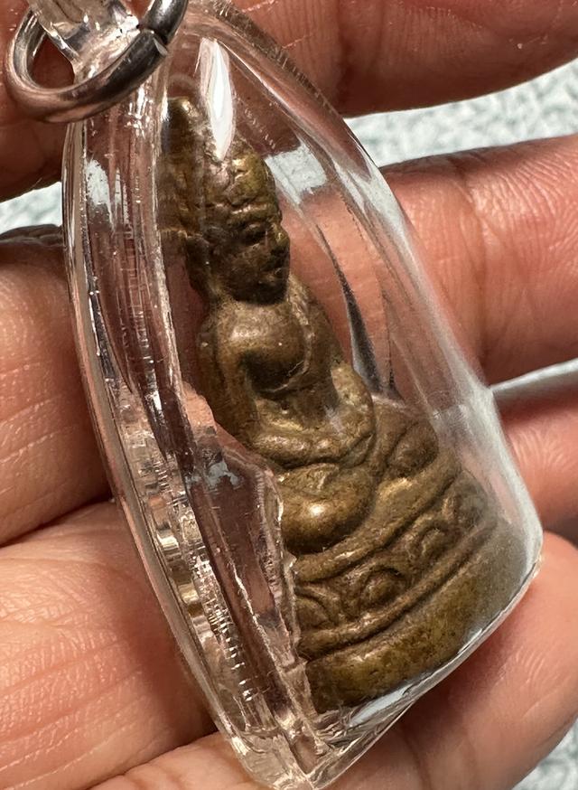 พระกริ่งเชียงแสน หลวงพ่อเงิน วัดดอนยายหอม รุ่นแรก ปี 2500 เลี่ยมเดิม รูปที่ 3