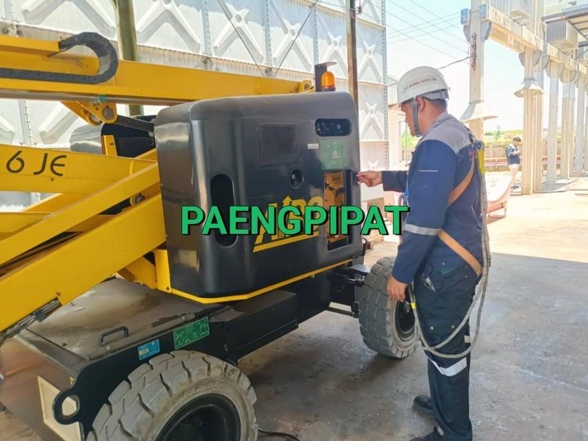 ตรวจรถกระเช้า รถบูมลิฟท์ไฟฟ้า 2