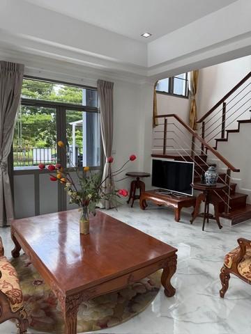 รหัสC6885 ให้เช่าบ้านเดี่ยว 2ชั้น หมู่บ้านมาสเตอร์พีช พระราม9 วิวทะเลสาป บ้านตกแต่งพร้อมอยู่ 3
