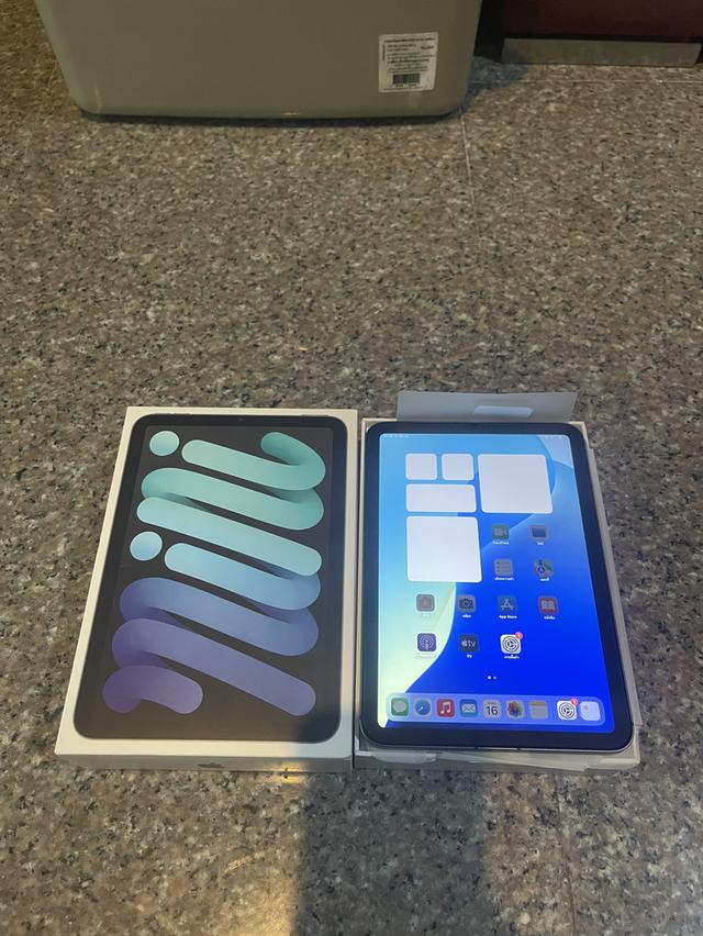 ขายiPadMini6สีSpace Black256กิ๊กWifi Celluer ใส่ซิมได้ตัวTopสุดยกกล่องไร้รอยตกใช้งานดีถูกๆ