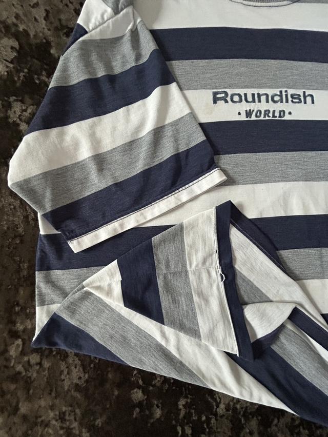 [เปิดขาย] RARE VINTAGE 90s ATTRACKLE "ROUNDISH WORLD" STRIPE TEE🔥 รูปที่ 7