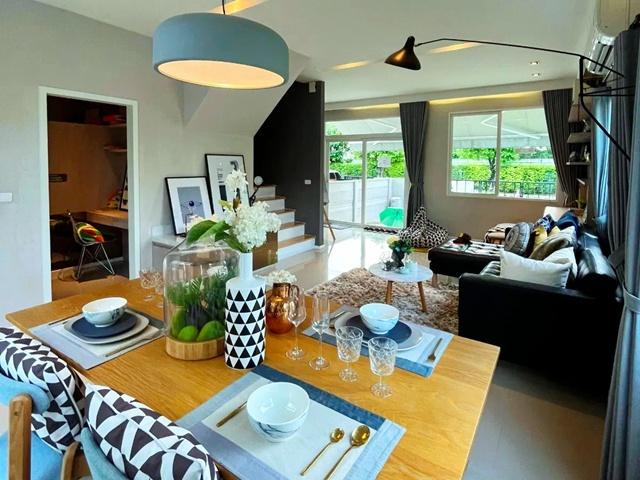 3-4 นอน สนามหลวง2 650ม. เพชรเกษม-ทวีวัฒนา ม.กรุงเทพธนบุรี 2.5 กม. ให้เช่าทาวน์โฮมสุดหรู 2ชั้น หลังมุม2 น้ำ 31 ตร.ว. จัดเ 8