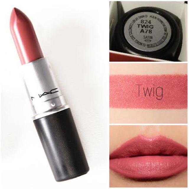  mac satin lipstick 824 twig ของเเท้ค่ะ 2