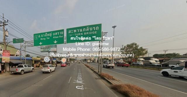 SALE พื้นที่ดิน ขายที่ดินเปล่า (แปลงหัวมุม) แถวคลองประปามหาสวัสดิ์ อ.บางใหญ่ จ.นนทบุรี 1-1-12 ไร่ (512 ตร.ว.), ราคา 5.12 3