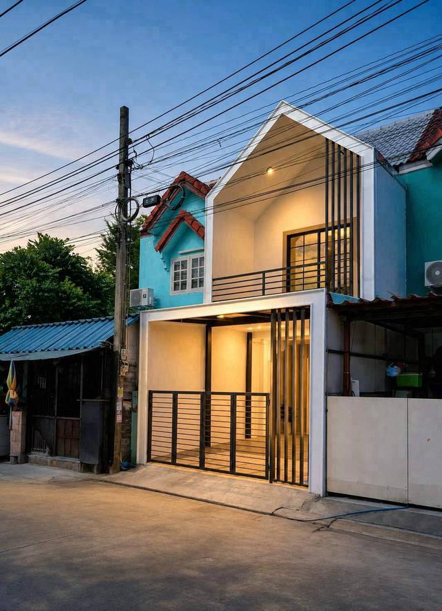 หมู่บ้านพร้อมจิตร บางใหญ่ ทาวน์เฮาส์ 2 ชั้น  ถนนเมน โครงการทำเลค้าขาย หน้าบ้านเป็นสวนสาธารณะ ด้านหลังติดทุ่งนารับลมเย็นๆ 18