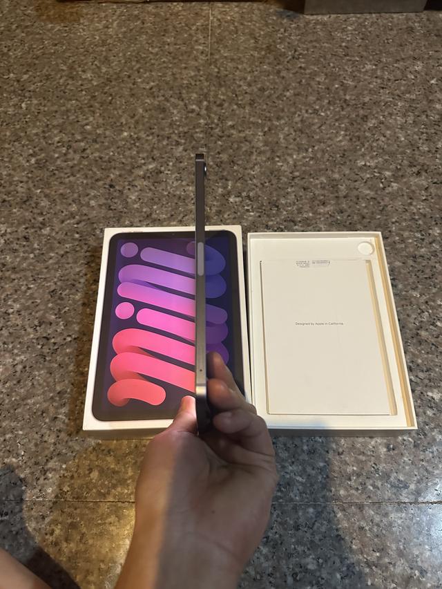 ขายiPadMini6สีหายากPurple256กิ๊กWifi Celluerใส่ซิมได้ยกกล่องอีมี่ตรงไร้รอยตกใช้งานดีทุกๆฟังชั่นถูกๆ 6