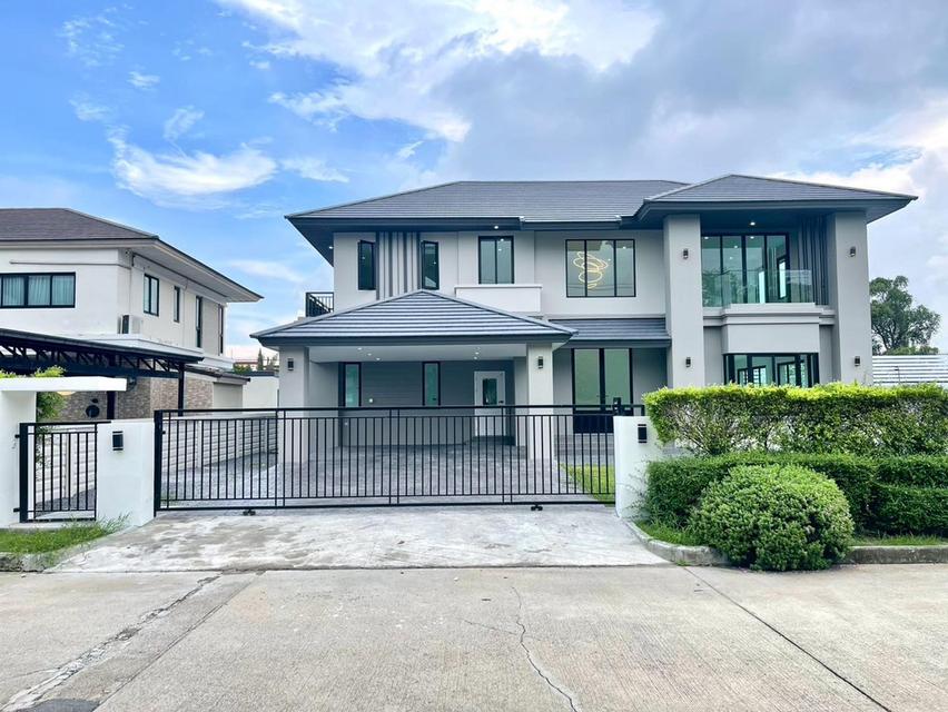 ขายบ้านเดี่ยว 2 ชั้น หมู่บ้าน ณุศาศิริ ซิตี้ พระราม 2 พร้อมสระว่ายน้ำ  หน้าบ้านทิศเหนือ (ปรับปรุงใหม่พร้อมอยู่) 1