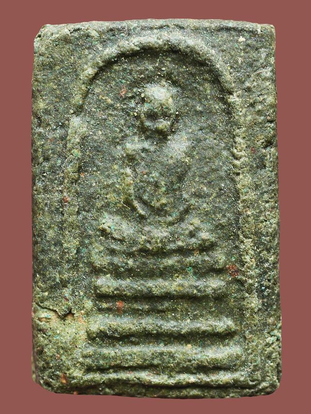 พระสมเด็จฟ้าผ่า หลวงพ่อพรหม วัดช่องแค ปี 2512 เนื้อเขียว...นิยม รูปย่อยที่ 2