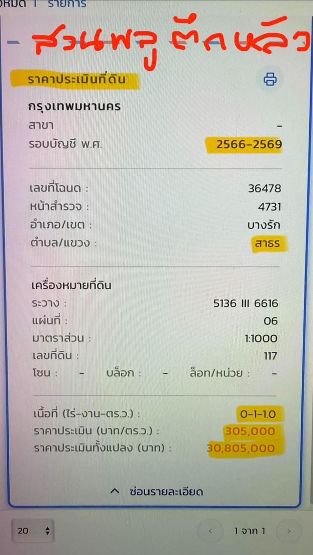 ที่ดินพร้อมสิ่งปลูกสร้างถนนสวนพลู สาธรใต้ ห่างจากถนนสาธรเพียง 200 เมตร เนื้อที่ 158.5 ตารางวา (1 งาน 58.5 ตารางวา) ราคาขาย 200,000,000 บาท 12