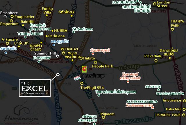 condo. ดิ เอ็กเซล ไฮด์อะเวย์ สุขุมวิท 50 The Excel hideaway Sukhumvit 50 1นอน1ห้องน้ำ 2500000 BAHT. GOOD! 2