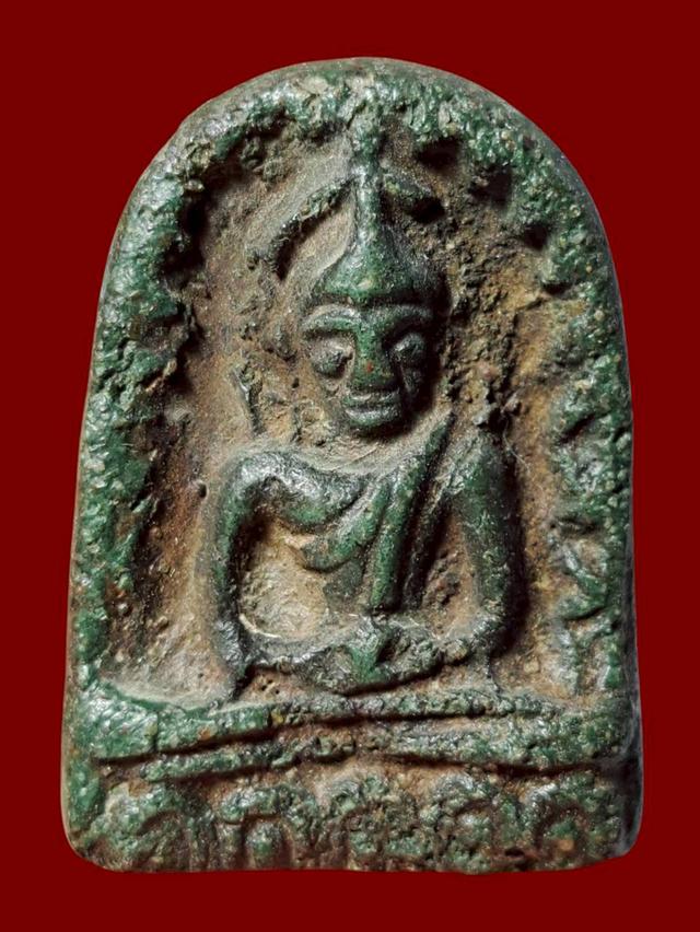 พระซุ้มกอเนื้อเขียว เปิดจ้า