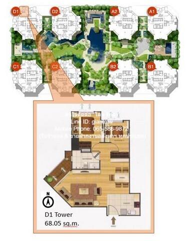 Condominium Belle Avenue Ratchada - Rama 9 เบ็ล อเวนิว รัชดา - พระราม 9 68 Square Meter ไม่ไกลจาก MRT พระรามเก้า 2 ราคาด 3