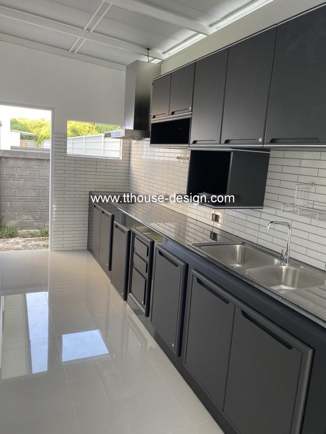 ต่อเติม ทำโครงหลังคา กันสาด ห้องครัว เทพื้นปูกระเบื้อง Line dddesign23 รูปที่ 12