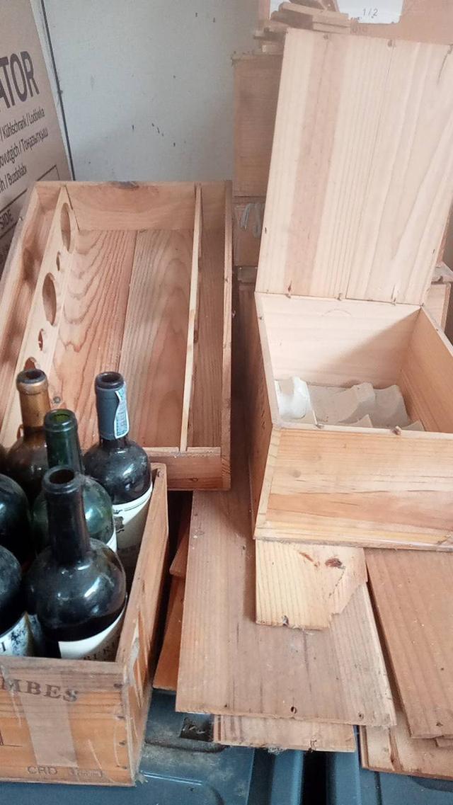 ลังใส่ขวดไวน์เก่า ใช้ตกแต่งร้าน+บ้าน  2