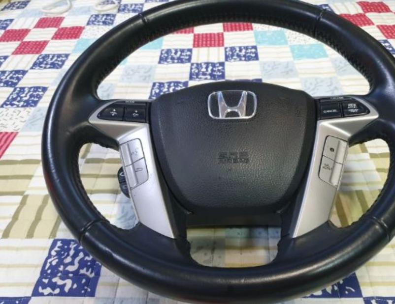 พวงมาลัยหนังแท้ airbag ถอดญี่ปุ่น Honda ใช้ได้ทุกรุ่น 2