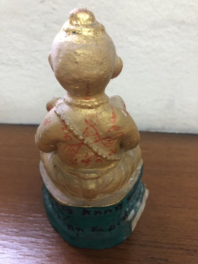 กุมารทอง ตุ๊กตาทอง ฐาน 9 เทพนิมิตร หลวงปู่แย้ม วัดสามง่าม ปี 2548 พิมพ์กลาง หลังตรง ยุคต้น นัดรับ บางบอน 1 3