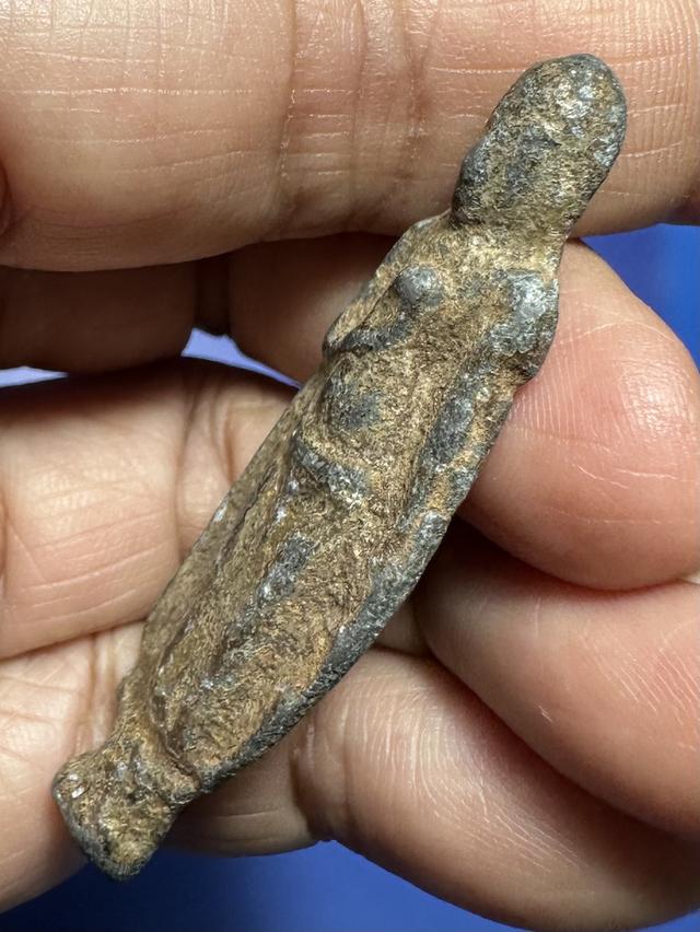 พระร่วงยืนสุโขทัย เนื้อชินเขียว 4