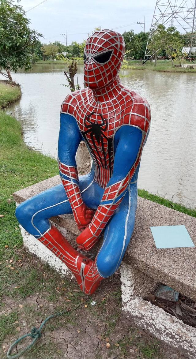 496.หุ่นซูเปอร์ฮีโร่สไปเดอร์แมน สำหรับตกแต่งบ้าน ร้านค้า ร้านอาหาร