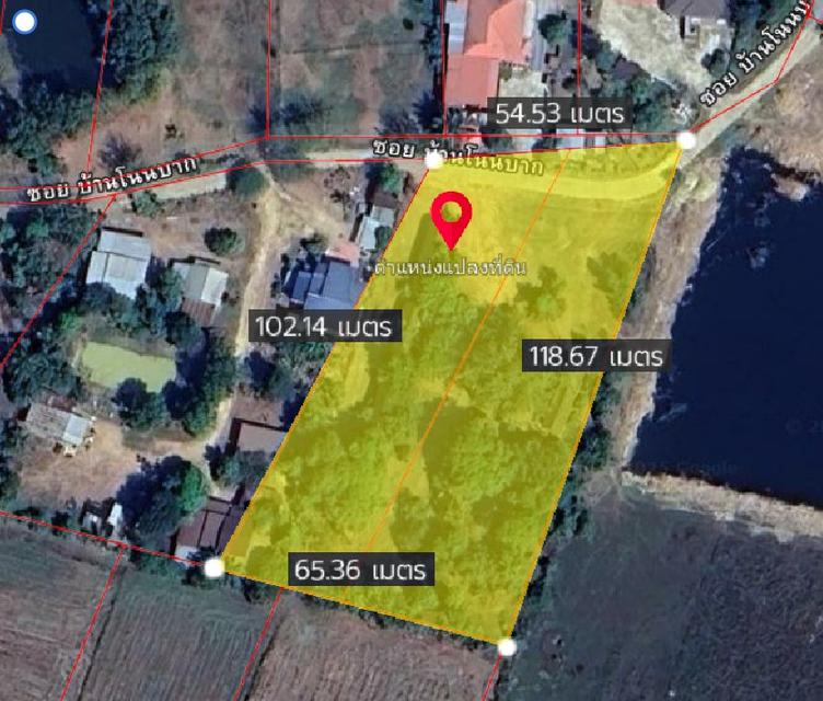 ขายที่ดินเมืองเก่า 4 ไร่ ติดถนนคอนกรีตซอยบ้านโนนบาก ใกล้แยกสามทหาร-2กม. อ.กบินทร์บุรี ปราจีนบุรี 5