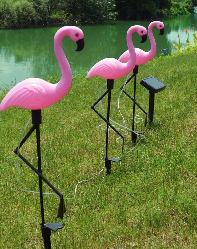 พลังงานแสงอาทิตย์ Flamingo Light LED ไฟสวนกันน้ำกลางแจ้งไฟสวน 1