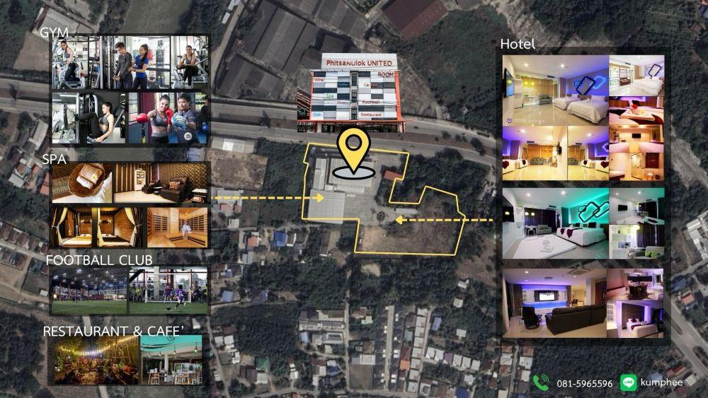 ขายโรงแรม ย่านใจกลางเมืองพิษณุโลก 12-1-13 ไร่  ถนนบรมไตรโลกนารถ2 ใกล้ แม็คโคร และ โลตัส  2